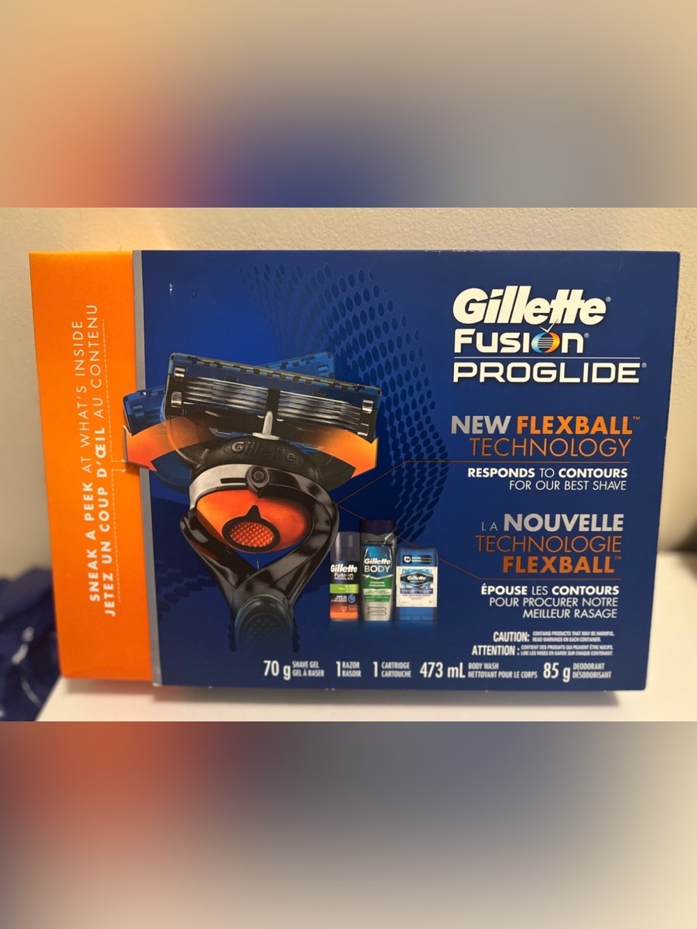 Gillette Fusion ProGlide Razor Set - Blue and Black